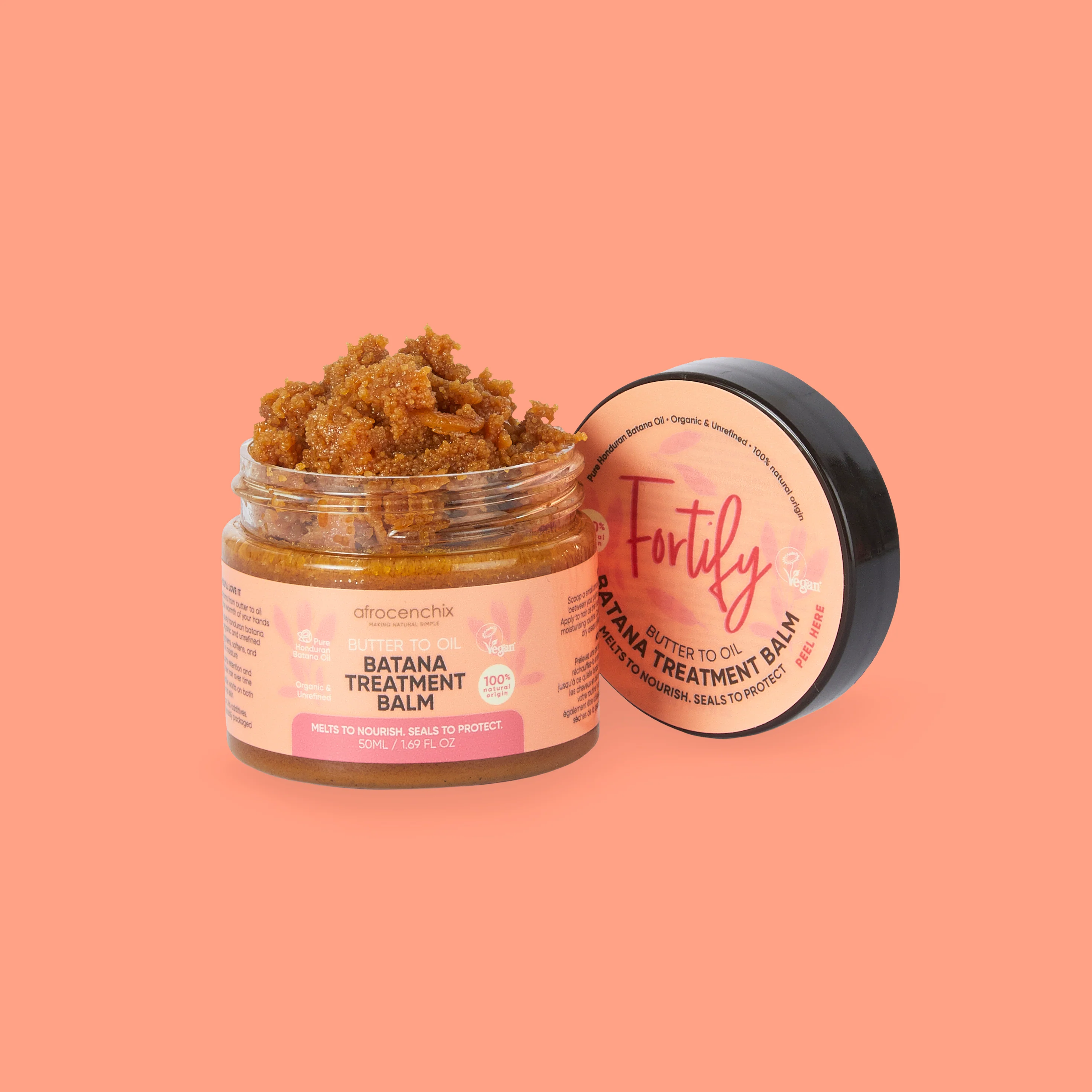 Afrocenchix Fortify Butter-to-Oil Batana Treatment Balm 50ml - Image 4