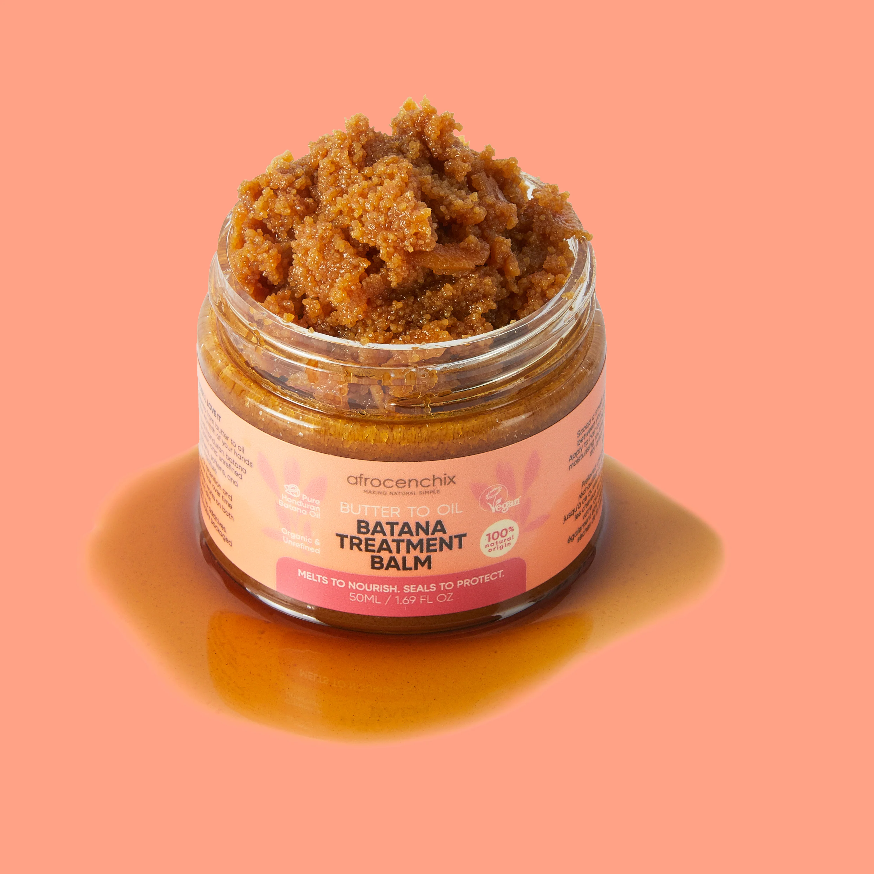 Afrocenchix Fortify Butter-to-Oil Batana Treatment Balm 50ml - Image 5