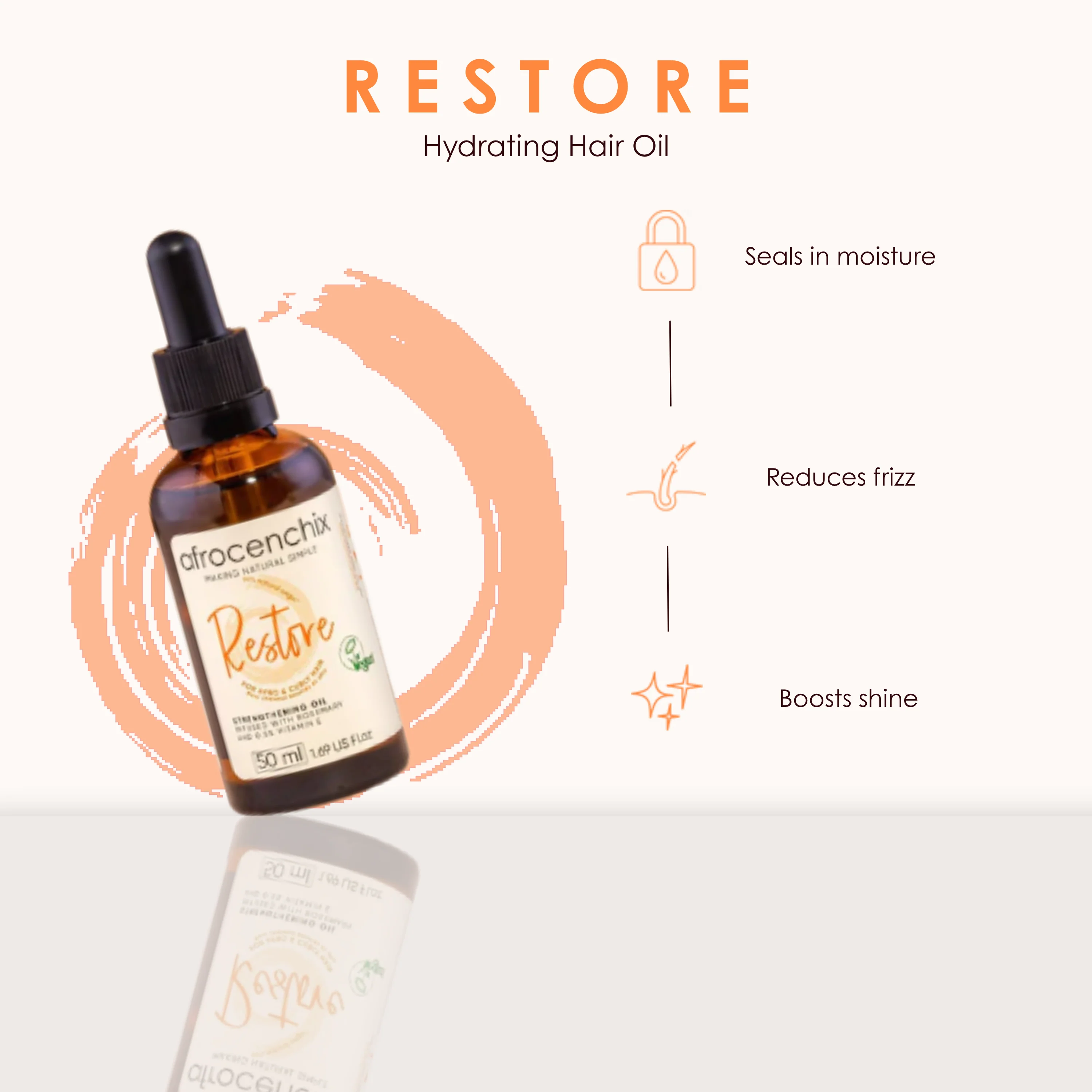 Restore - Hydrating Hair Oil for Strength & Shine - Image 11