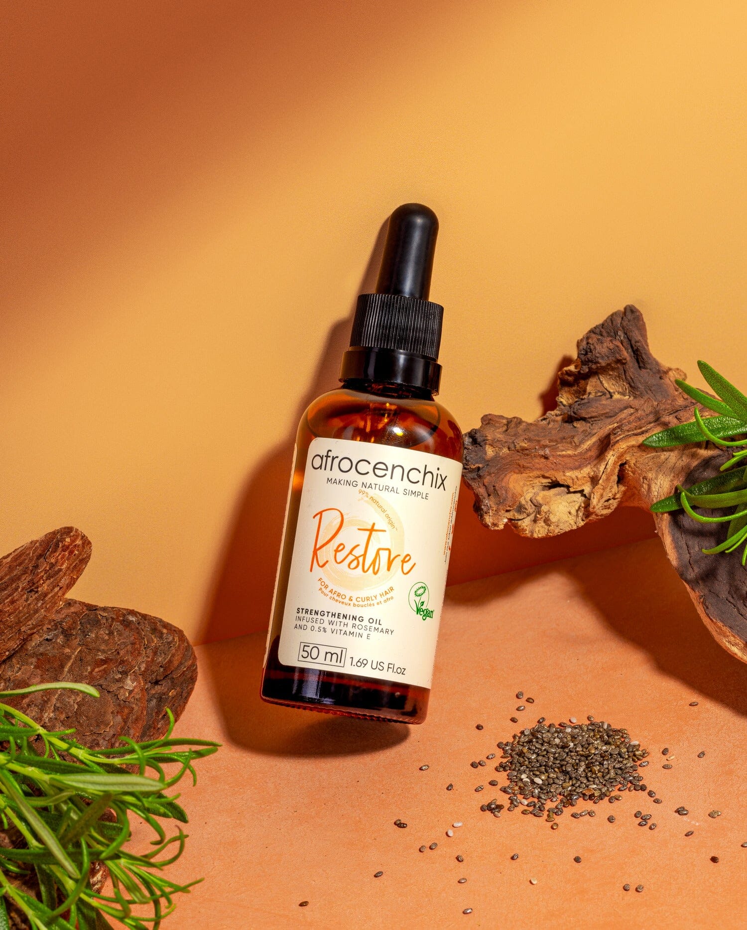 Restore - Hydrating Hair Oil for Strength & Shine - Image 5